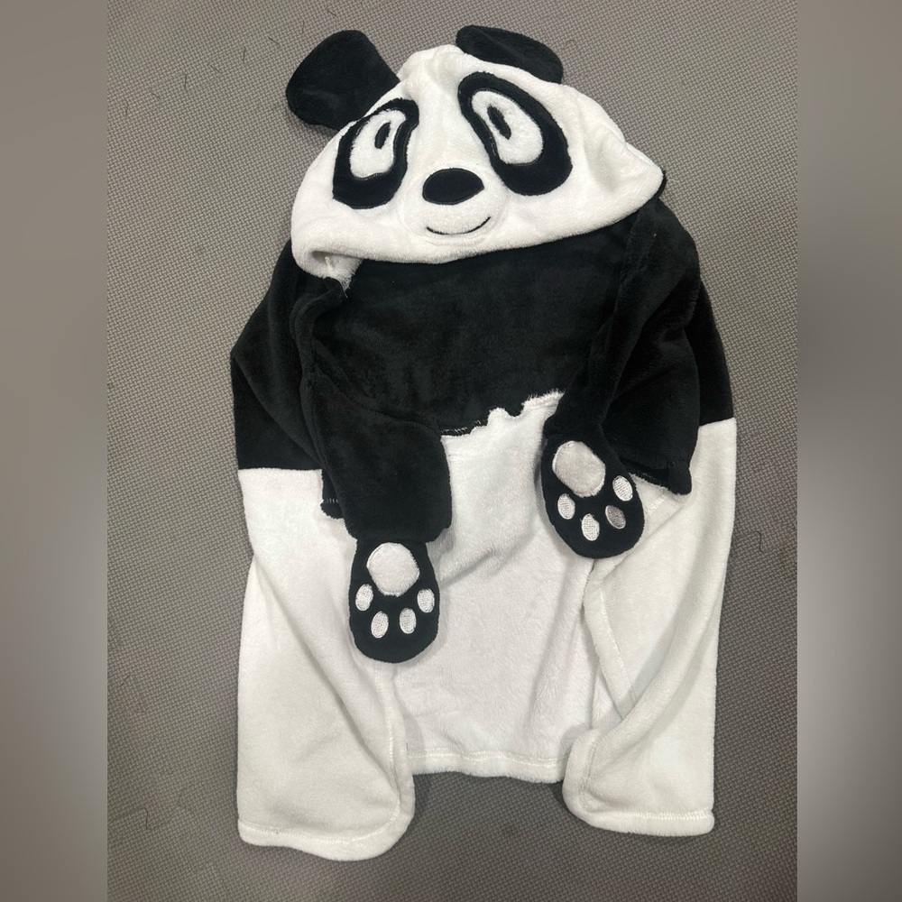 Kids Panda Hooded Towel
